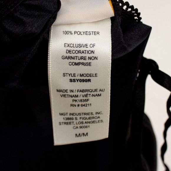 Neiman Marcus M Sexy Satin Chemise Babydoll Black - Picture 8 of 9